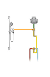 Douche Thermo 1/2 "avec Douchette